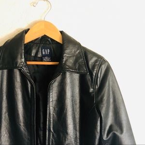 100% Genuine Leather Jacket by GAP